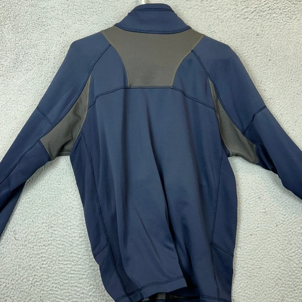 The North Face Jacket Mens Large Track Jacket Full Zip Navy Blue Performance